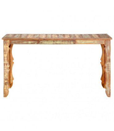 vidaXL Dining Table 140x70x76 cm Solid Reclaimed Wood