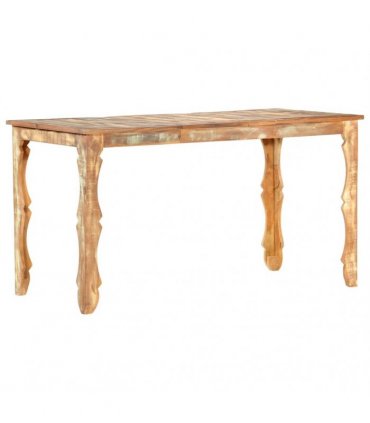 vidaXL Dining Table 140x70x76 cm Solid Reclaimed Wood