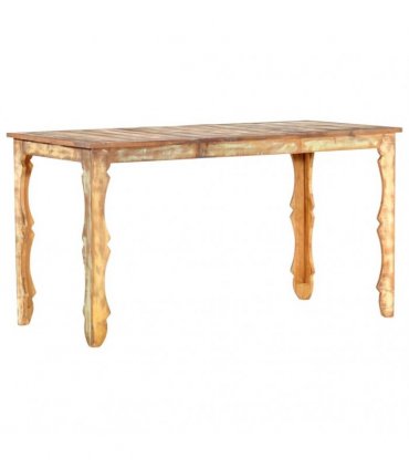 vidaXL Dining Table 140x70x76 cm Solid Reclaimed Wood