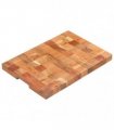 vidaXL Chopping Board 50x34x3,8 cm Solid Acacia Wood