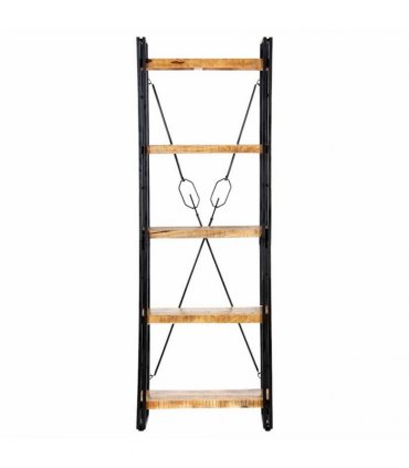 vidaXL 5-Tier Bookcase 60x30x180 cm Solid Mango Wood