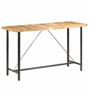 vidaXL Bar Table 180x70x107 cm Rough Mango Wood