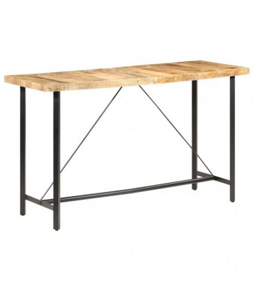 vidaXL Bar Table 180x70x107 cm Rough Mango Wood