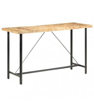 vidaXL Bar Table 180x70x107 cm Rough Mango Wood