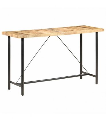 vidaXL Bar Table 180x70x107 cm Rough Mango Wood