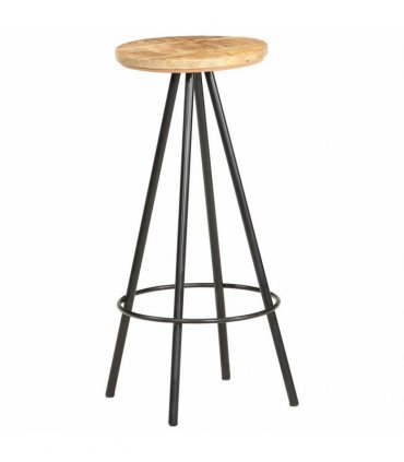 vidaXL Bar Stools 2 pcs Rough Mango Wood