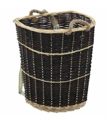 vidaXL Firewood Backpack with Carrying Belts 57x51x69cm Natural Willow