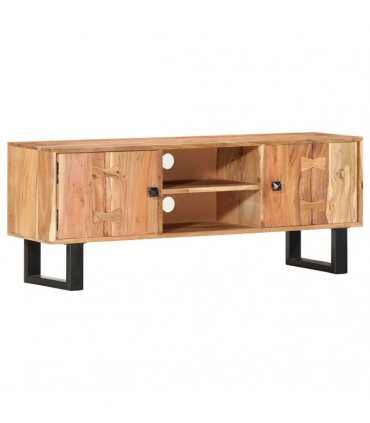 vidaXL TV Cabinet 118x30x45 cm Solid Acacia Wood