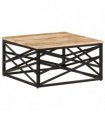 vidaXL Coffee Table 68x68x35 cm Solid Mango Wood