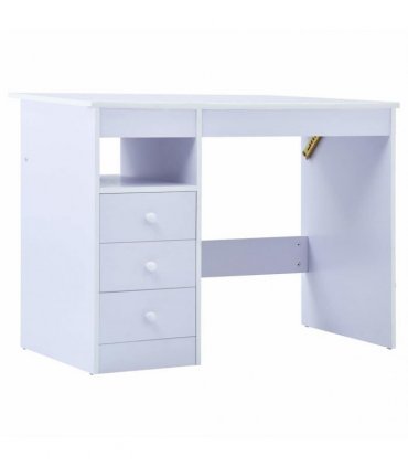 vidaXL Children Drawing Study Desk Tiltable White