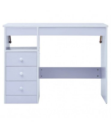 vidaXL Children Drawing Study Desk Tiltable White
