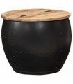 vidaXL Coffee Table Round 53x43 cm Solid Mango Wood