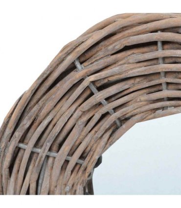 vidaXL Mirrors 3 pcs 15 cm Wicker