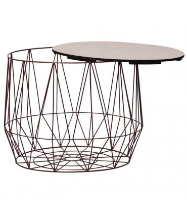 vidaXL Coffee Table 2 pcs Copper