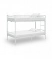 vidaXL Bunk Bed without Mattress White Metal 90x200cm