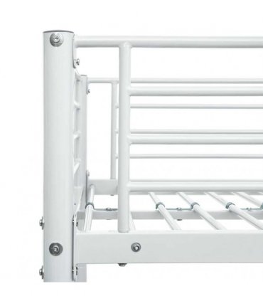 vidaXL Bunk Bed without Mattress White Metal 90x200cm