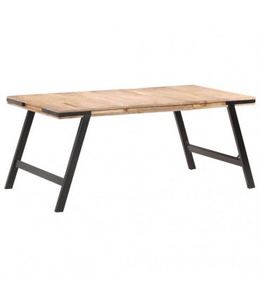 vidaXL Dining Table 180x90x76 cm Solid Mango Wood