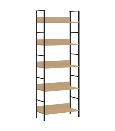 vidaXL 5-Layer Book Shelf Oak 60x27,6x158,5 cm Engineered Wood