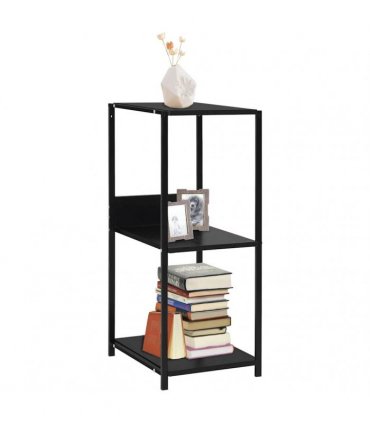 vidaXL Small Straight Book Shelf Black 33.5x39.6x79.7 cm