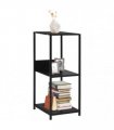 vidaXL Small Straight Book Shelf Black 33.5x39.6x79.7 cm
