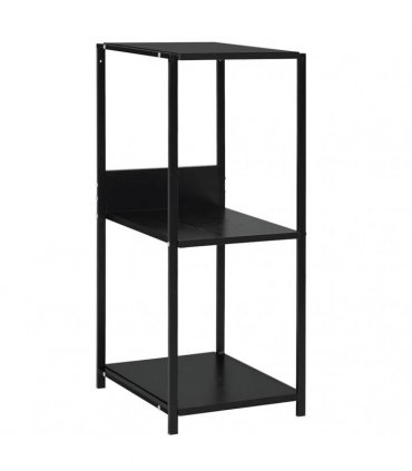 vidaXL Small Straight Book Shelf Black 33.5x39.6x79.7 cm