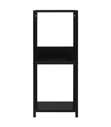 vidaXL Small Straight Book Shelf Black 33.5x39.6x79.7 cm