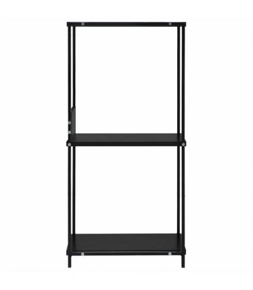 vidaXL Small Straight Book Shelf Black 33.5x39.6x79.7 cm