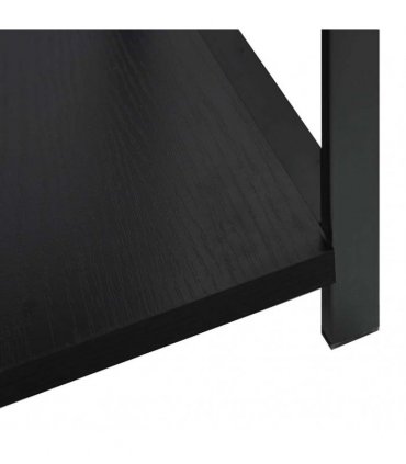 vidaXL Small Straight Book Shelf Black 33.5x39.6x79.7 cm