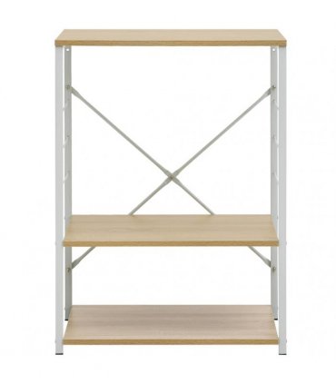 vidaXL Microwave Cabinet White and Oak 60x39.6x79.5 cm Engineered Wood