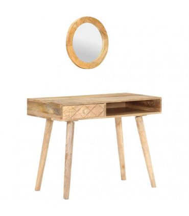 vidaXL Dressing Table 100x50x76 cm Solid Mango Wood