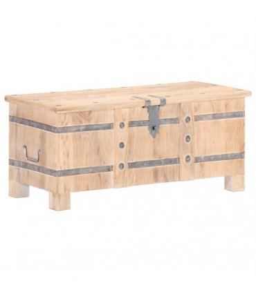 vidaXL Chest 90x40x40 cm Solid Acacia Wood