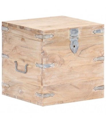 vidaXL Chest 40x40x40 cm Solid Acacia Wood