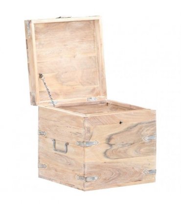 vidaXL Chest 40x40x40 cm Solid Acacia Wood