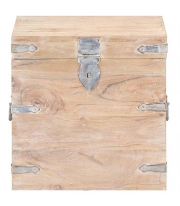 vidaXL Chest 40x40x40 cm Solid Acacia Wood