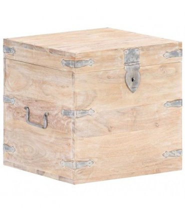vidaXL Chest 40x40x40 cm Solid Acacia Wood