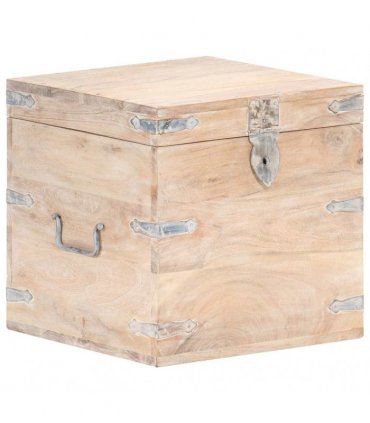 vidaXL Chest 40x40x40 cm Solid Acacia Wood