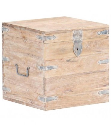 vidaXL Chest 40x40x40 cm Solid Acacia Wood