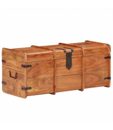 vidaXL Storage Chest 90x40x40 cm Solid Acacia Wood