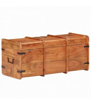 vidaXL Storage Chest 90x40x40 cm Solid Acacia Wood