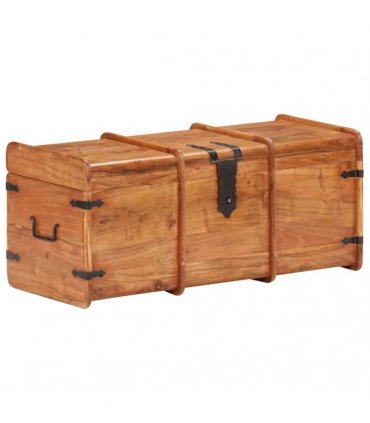 vidaXL Storage Chest 90x40x40 cm Solid Acacia Wood
