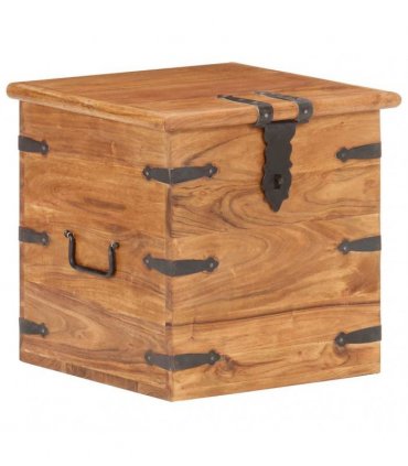 vidaXL Chest 40x40x40 cm Solid Acacia Wood