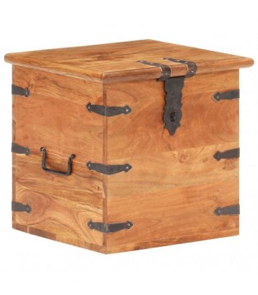 vidaXL Chest 40x40x40 cm Solid Acacia Wood