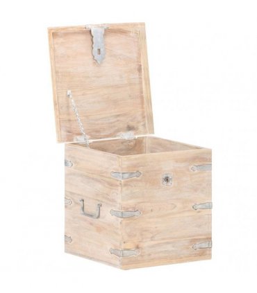 vidaXL Chest 40x40x40 cm Solid Acacia Wood