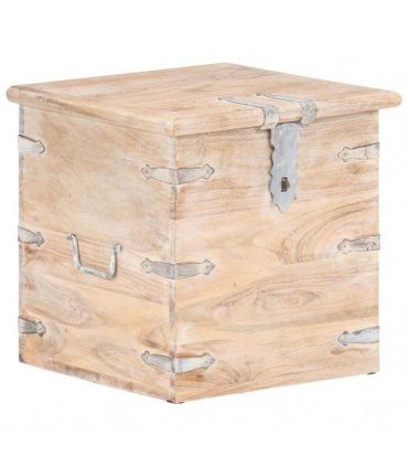 vidaXL Chest 40x40x40 cm Solid Acacia Wood
