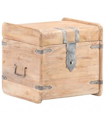 vidaXL Chest 40x40x40 cm Solid Acacia Wood