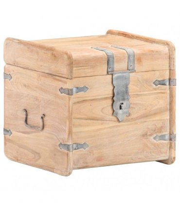 vidaXL Chest 40x40x40 cm Solid Acacia Wood