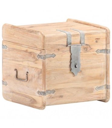 vidaXL Chest 40x40x40 cm Solid Acacia Wood