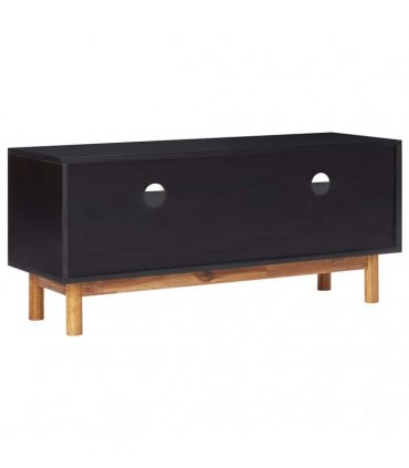 vidaXL TV Cabinet 100x35x45 cm Solid Acacia Wood and MDF