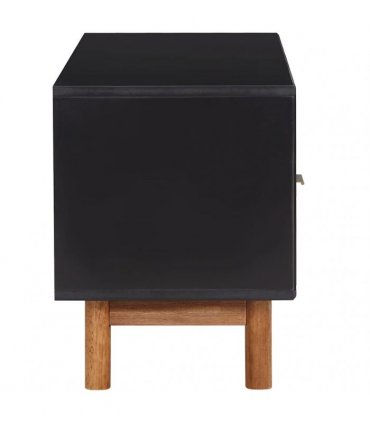 vidaXL TV Cabinet 100x35x45 cm Solid Acacia Wood and MDF