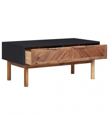 vidaXL Coffee Table 90x50x40 cm Solid Acacia Wood and MDF